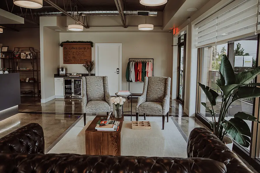 Inside well-designed lobby area | Wellness Co in Zeeland, MI
